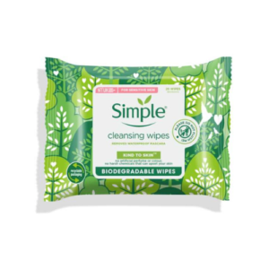 Simple Facial Wipes Biodegradable Twins 20 X2 (1pack)