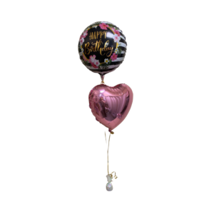 Black and Pink Balloon Set